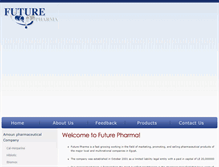Tablet Screenshot of futurepharma-eg.com